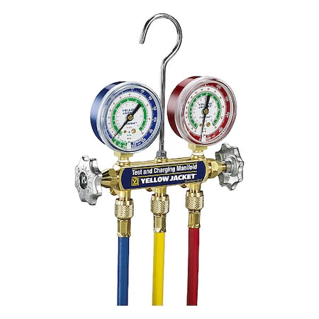 Manifold Gauge Set,5 ft L,2 1/2 in Gauge