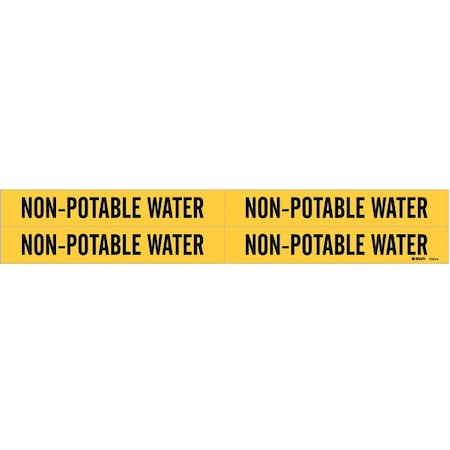 Pipe Mrkr,Non-Potable Water,3/4to2-3/8In