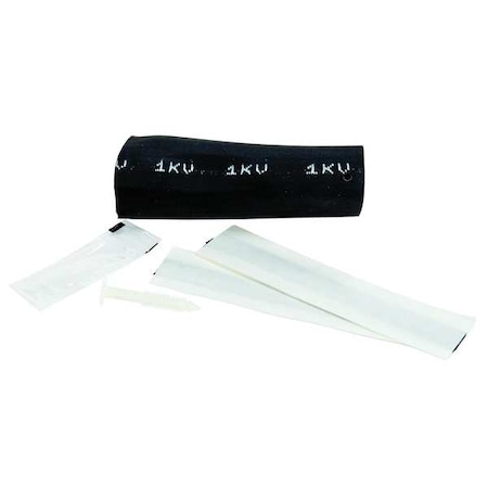 Wire Connector Kit, 500 kcmil Max, Black, EPDM Rubber Insulation, 1,000 V
