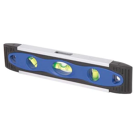 Magnetic Torpedo Level,9 In,3 Vials