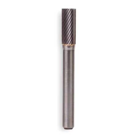 Carbide Bur,Cylindrical,1/2,SGL End Cut