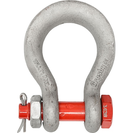 Wide Body Shackle,25,000 lb,Alloy Steel