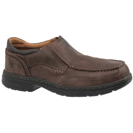 Men's Loafer Shoe, Leather Upper, TPU Outsole, Brown Distressed, 11