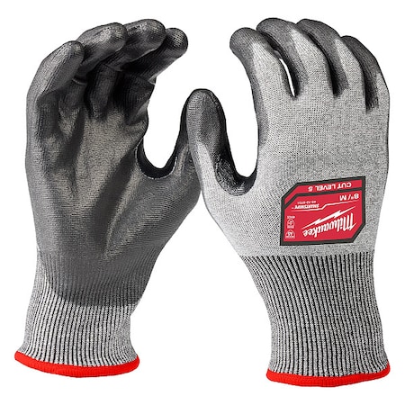 Cut-Resistant Dipped Gloves, Cut Level A5 ,Dipped ,Polyurethane ,Rough ,Medium 1 PR