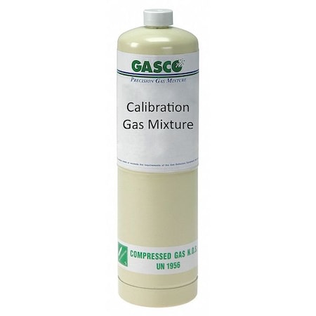 Calibration Gas, Air, Hydrogen, 34 L, CGA 600 Connection, +/-5% Accuracy, 500 psi Max. Pressure