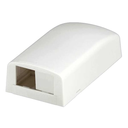 Surface Mount Box,Mini Com,2Port,Ivory