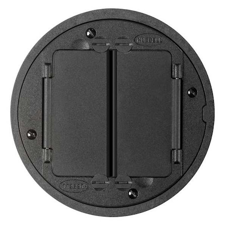 Box Cover, Floor Box Type, 2 Gang, Aluminum