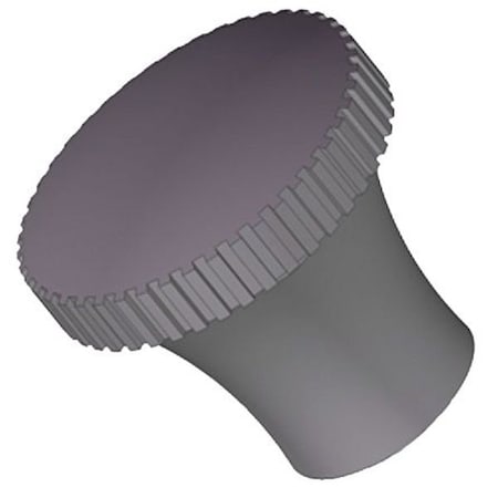 Pull Knob, 10-24 Thread Size, 1"L, Steel