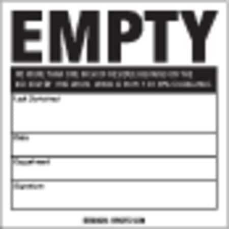 Drum Label,6 In. H,6 In. W,PK100, 121439