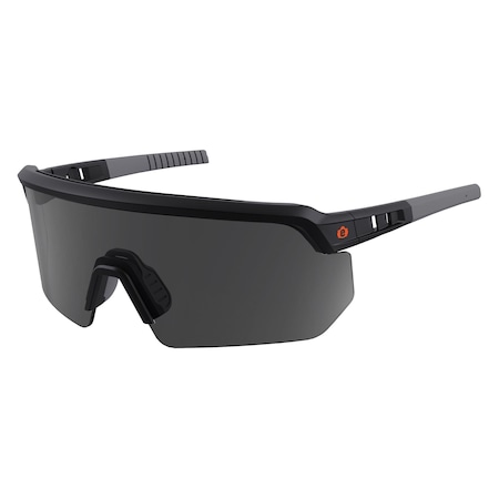 AEGIR, Safety Glasses, Smoke Lens, Matte Black Frame