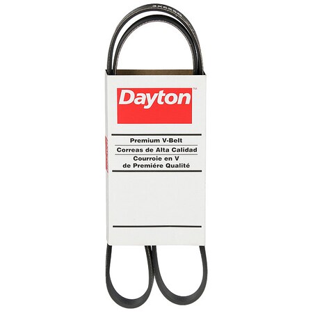 460J6 Micro Ribbed V-Belt, 46" Outside Length, 9/16" Top Width, 0.16" Thickness, 6 Ribs