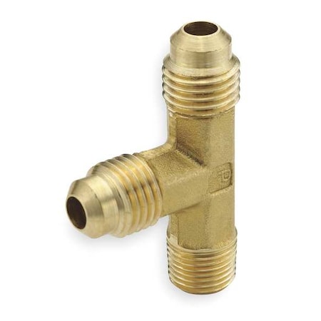 Tee,Flared1/4",MNPT1/4",Flared1/4",PK10