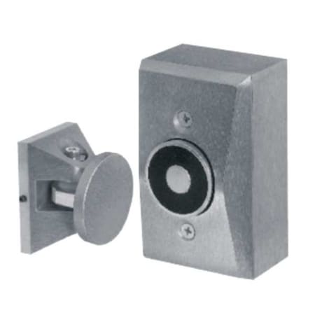 Door Holder, Electromagnetic, Wall Mount, Powder Epoxy Aluminum