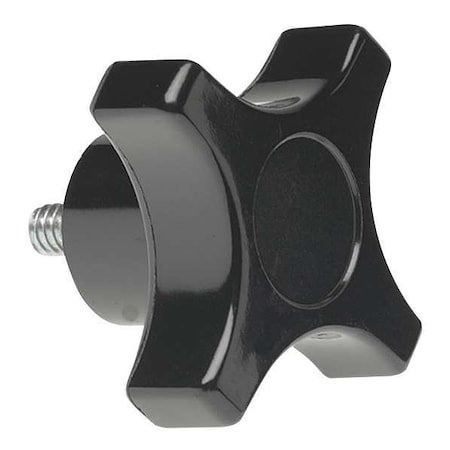 Four Prong Knob, Clamp Knob, 3/8-16 Size, 2.51"L, HR Phenolic