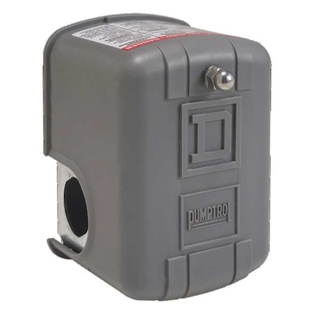 Pressure Switch, Standard, DPST, 1 Ports, 1/4" FNPS, 5 to 65 psi Range, Polypropylene