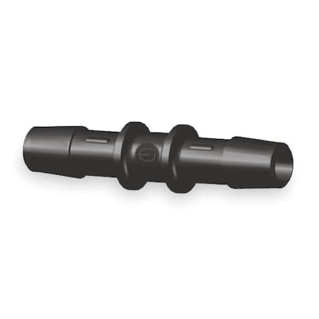 Straight Coupler, 1/4In, Barbed, Nylon, PK10