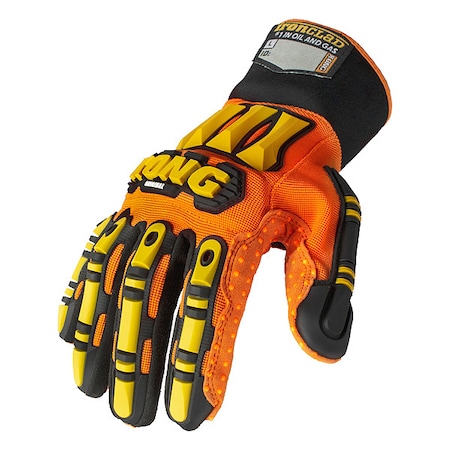 SDX2 Oil and Gas Industry Safety, Synthetic Leather Palm, Orange