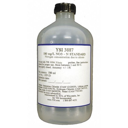 Cal Solution,Nitrate,1 mg/L,500 mL