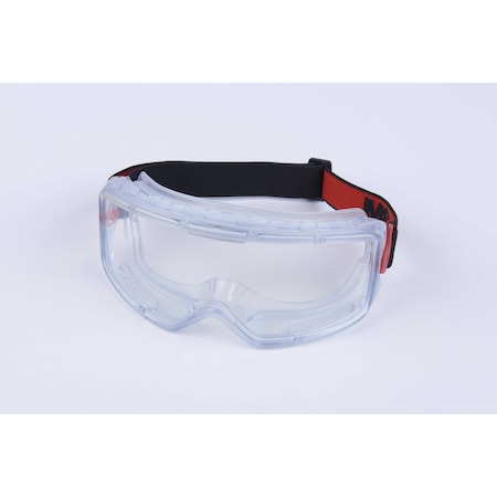 Safety Goggles, Clear Polycarbonate Lens, Anti-Fog & Anti-Scratch, Indirect Vented, Cloth Strap, 3000 Series