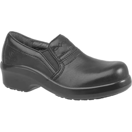 10011976, Women's 4 in Composite Toe Loafer Shoe, Black, 8 1/2, B, 10011976