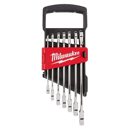 Metric Ratcheting Combination Wrench Set, 7-Piece