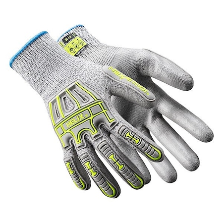 Knit Gloves, Cut Level A4 ,Polyurethane ,Textured ,XS 1 PR