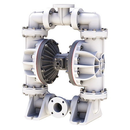 Dbl DphrmPmp,Flange,TPV/PP,3/4in,280gpm