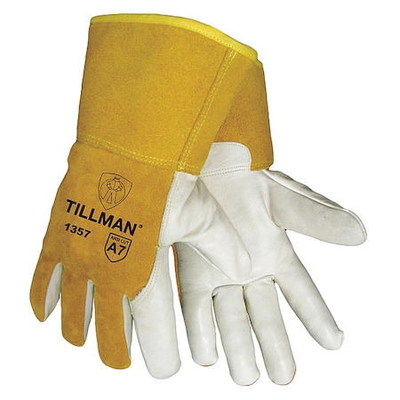 1357 Gloves, Straight Cuff, Wing Thumb, Premium Cowhide, L, 1 PR