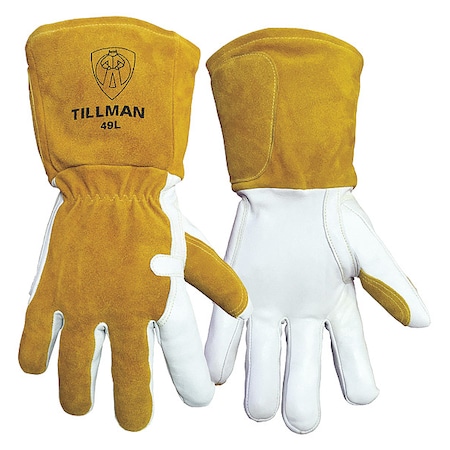 49 Gloves, Gauntlet Cuff, Keystone Thumb, Premium Goatskin, L, 1 PR