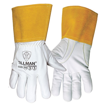 1332 Gloves, Straight Cuff, Straight Thumb, Premium Goatskin, 2XL, 1 PR