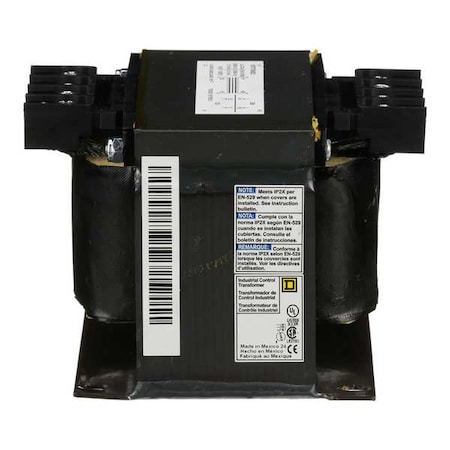 Control Transformer, 500 VA, Not Rated, 24V AC, 120/240V AC