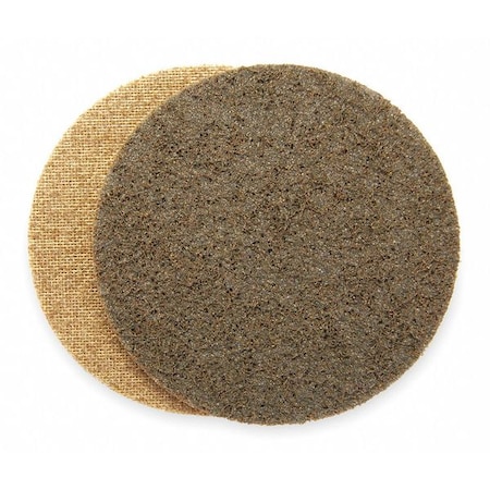 Hook-and-Loop Surface Conditioning Disc, 3" Dia, No Hole, Aluminum Oxide, Not Applicable Grit, ZK