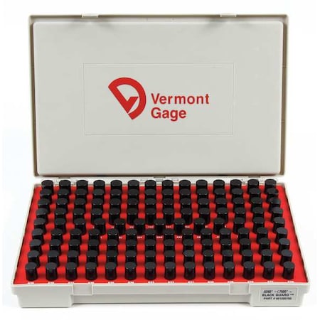 Pin Gage Set,Minus,0.626-0.750 In,Black