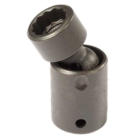 1/4 in Drive Impact Socket 7 mm Size 12 pt Standard Depth, Black Oxide