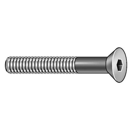 #10-24 Socket Head Cap Screw, Flat, Black Oxide Alloy Steel, 1-1/2 in Length, 100 PK