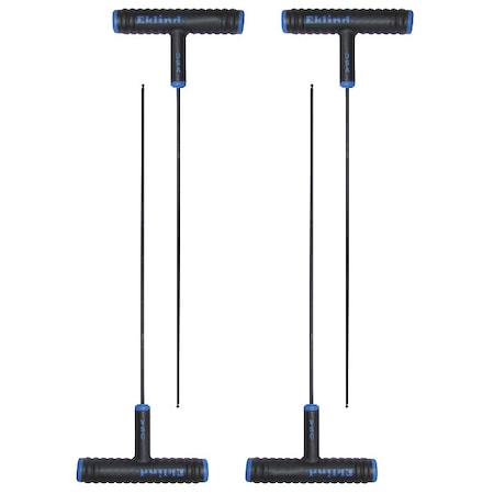 Metric Plain Ball Hex Key Hex Key, 2.5 mm Tip Size, 9 in Long, 3 in Short, 4 PK