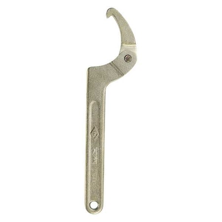 Adj. Hook Spanner Wrench,L 12 in.