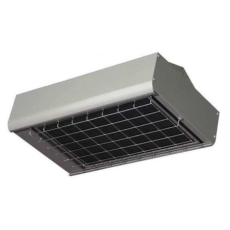 Electric Infrared Heater, 1 or 3 Phase, Aluminum, 14,672 BtuH, 480V AC 4300 W