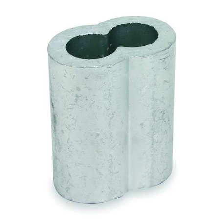 Wire Rope Sleeve,1/8 In,Copper,PK25