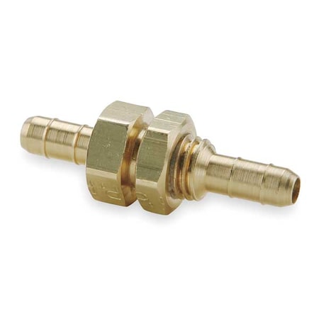 0.17" Barb Nickel Brass Bulkhead Union