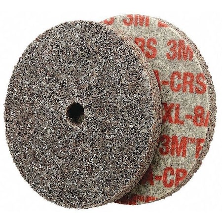 Unitized Wheel, 3 in Dia, 1/4 in W, 3/8 in Arbor Hole