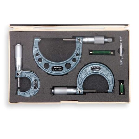 Micrometer Set,0-3 In
