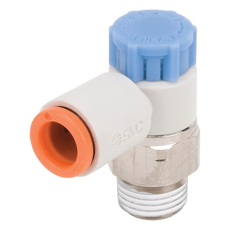 Speed Control Valve,3/16 In Tube,1/8 In