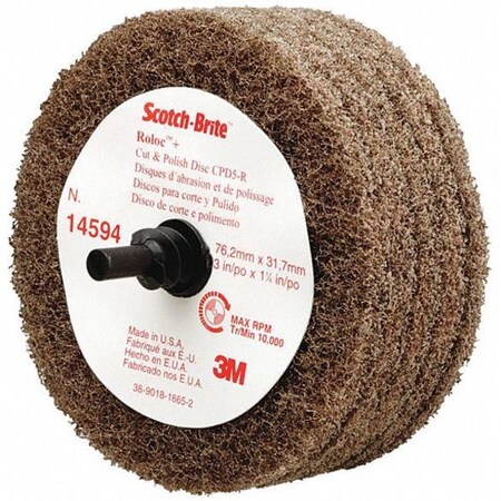 Quick Change Disc,Non-Woven,3" dia.