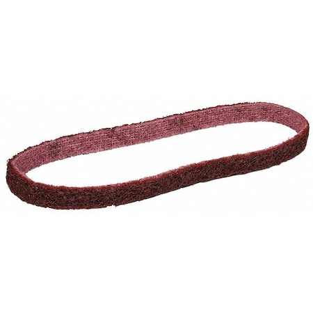 Sanding Belt, 1/2 in W, 24 in L, Non-Woven, Aluminum Oxide, Not Applicable Grit, Medium, SC-BL