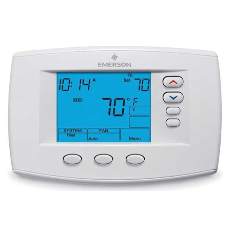Low Voltage Thermostat, 7, 5-1-1 Programs, 4 H, 2 C, Hardwired/Battery/Power Stealing, 24VAC