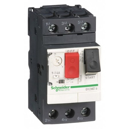 Manual Motor Starter, Not Applicable, 3 P, 3 Phase, Push Button, 14 A