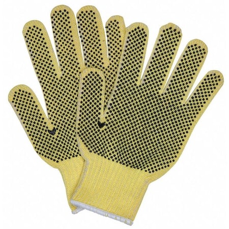 Cut Resistant Coated Gloves, Cut Level A2 ,Dotted ,PVC ,Dotted ,M 12 PK
