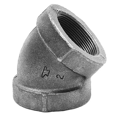 45 Degree Elbow 45 Degree Elbow, 1-1/2" Pipe, FNPT, Cast Iron, Class 125
