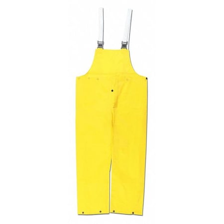 Navigator .22Mm Pu Nylon Bib Overall,3XL, Polyurethane/Nylon, 33" Inseam, 54" Waist, Yellow, 3XL